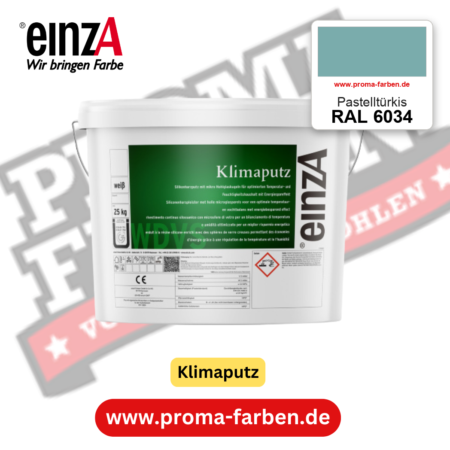einzA Klimaputz RAL 6034 Pastelltürkis – online kaufen bei Proma Farben