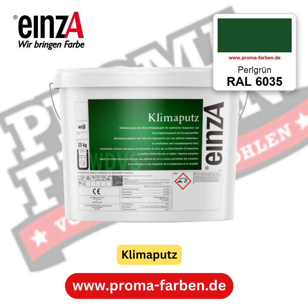 einzA Klimaputz RAL 6035 Perlgrün – online kaufen bei Proma Farben