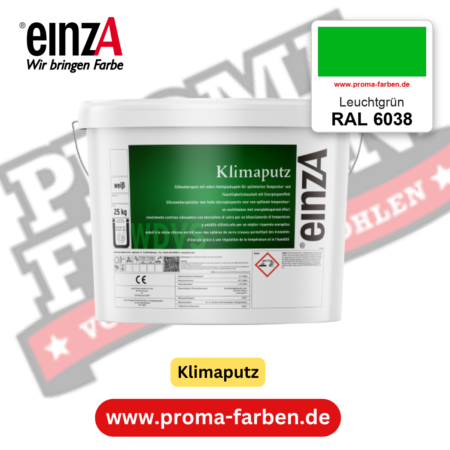 einzA Klimaputz RAL 6038 Leuchtgrün – online kaufen bei Proma Farben