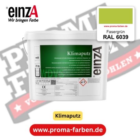einzA Klimaputz RAL 6039 Fasergrün – online kaufen bei Proma Farben
