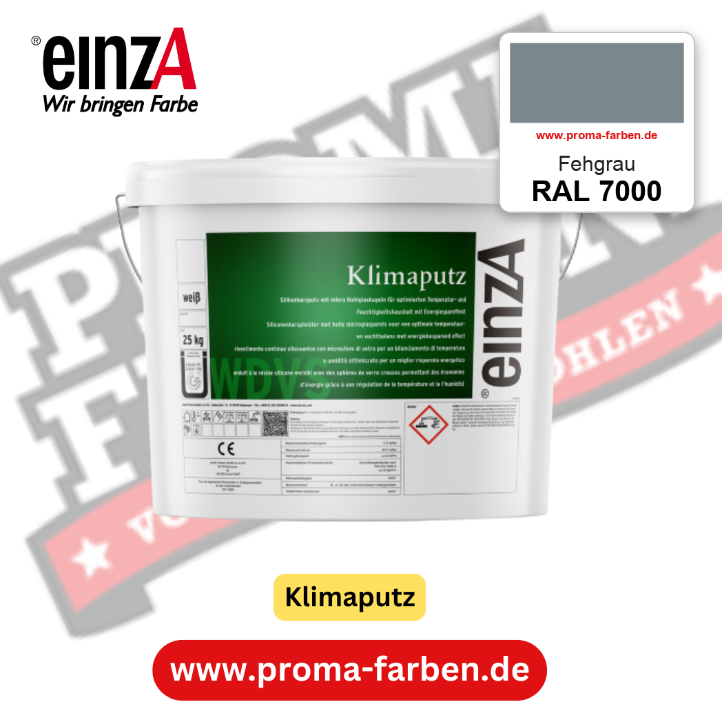 einzA Klimaputz RAL 7000 Fehgrau – online kaufen bei Proma Farben