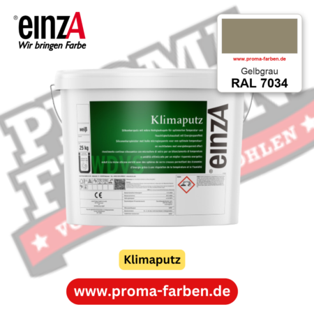 einzA Klimaputz RAL 7034 Gelbgrau – online kaufen bei Proma Farben