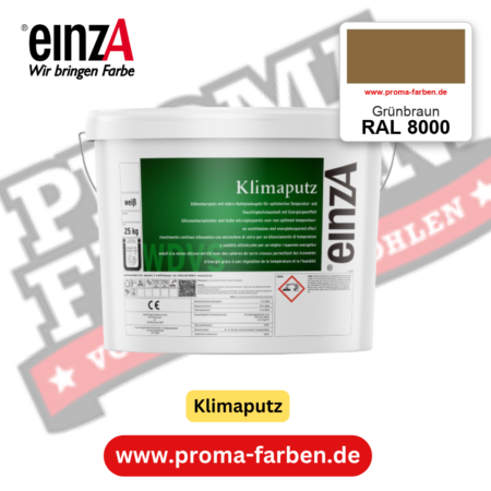 einzA Klimaputz RAL 8000 Grünbraun – online kaufen bei Proma Farben