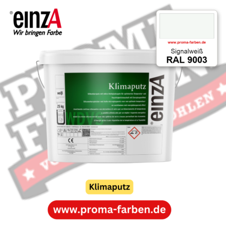 einzA Klimaputz RAL 9003 Signalweiß – online kaufen bei Proma Farben