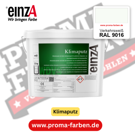 einzA Klimaputz RAL 9016 Verkehrsweiß – online kaufen bei Proma Farben