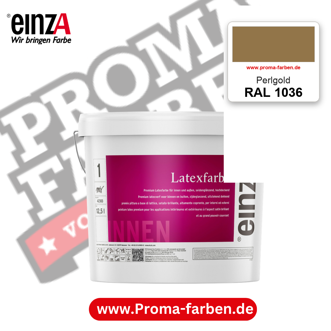 einzA Latexfarbe Premium RAL 1036 Perlgold – online kaufen bei Proma Farben
