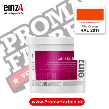 einzA Latexfarbe Premium RAL 2017 RAL Orange – online kaufen bei Proma Farben