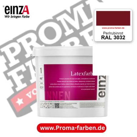einzA Latexfarbe Premium RAL 3032 Perlrubinrot – online kaufen bei Proma Farben