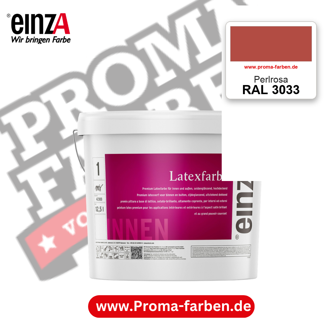 einzA Latexfarbe Premium RAL 3033 Perlrosa – online kaufen bei Proma Farben