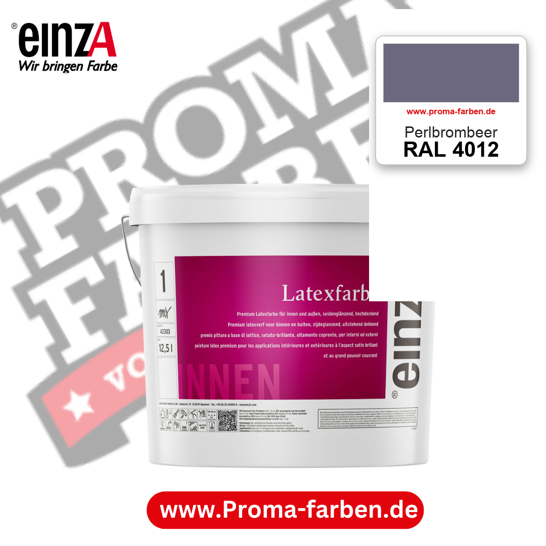 einzA Latexfarbe Premium RAL 4012 Perlbrombeer – online kaufen bei Proma Farben
