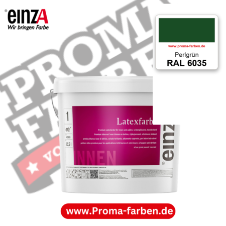 einzA Latexfarbe Premium RAL 6035 Perlgrün – online kaufen bei Proma Farben