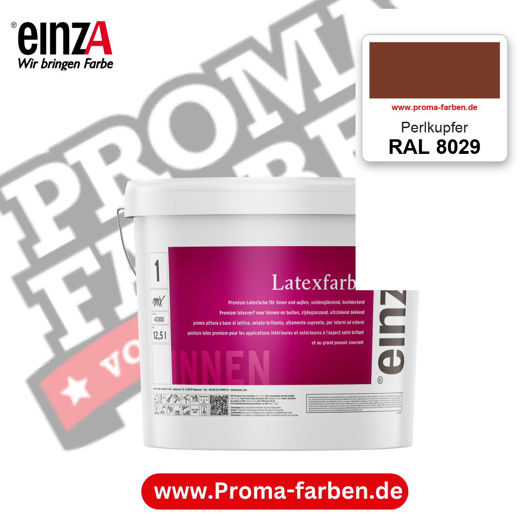 einzA Latexfarbe Premium RAL 8029 Perlkupfer – online kaufen bei Proma Farben