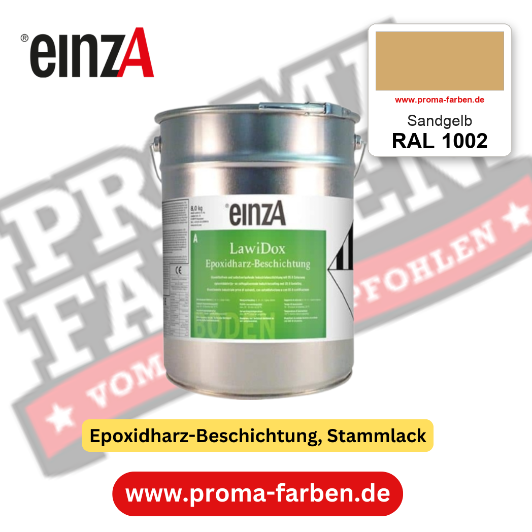 einzA LawiDox Epoxidharz-Beschichtung RAL 1002 Sandgelb – online kaufen bei Proma Farben