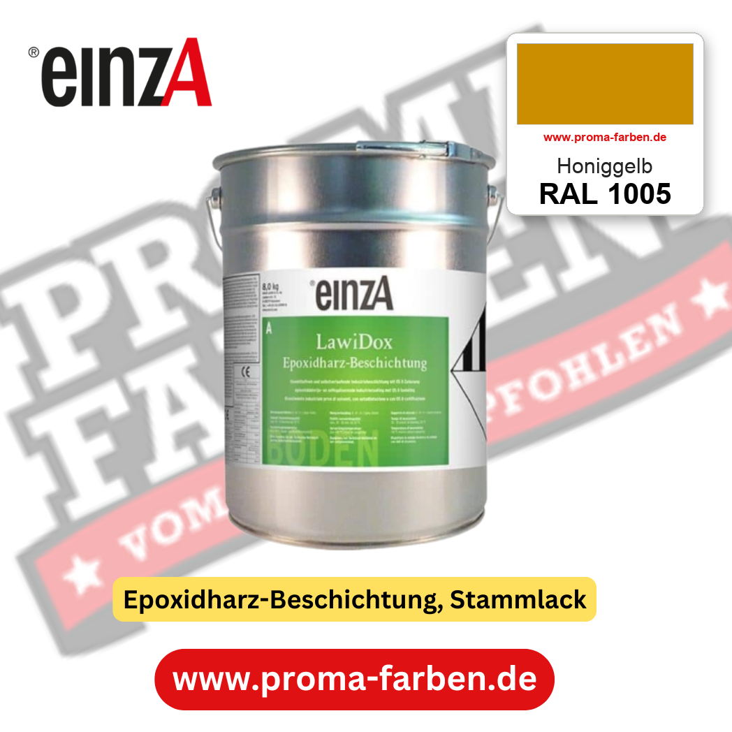 einzA LawiDox Epoxidharz-Beschichtung RAL 1005 Honiggelb – online kaufen bei Proma Farben
