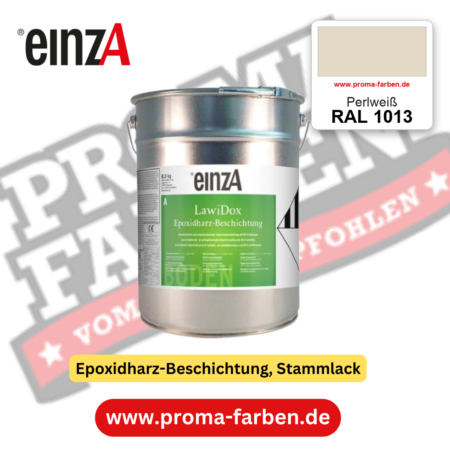 einzA LawiDox Epoxidharz-Beschichtung RAL 1013 Perlweiß – online kaufen bei Proma Farben