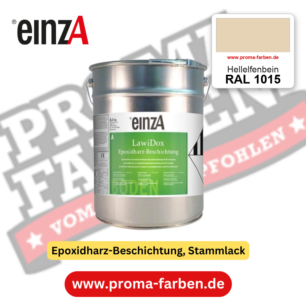 einzA LawiDox Epoxidharz-Beschichtung RAL 1015 Hellelfenbein – online kaufen bei Proma Farben