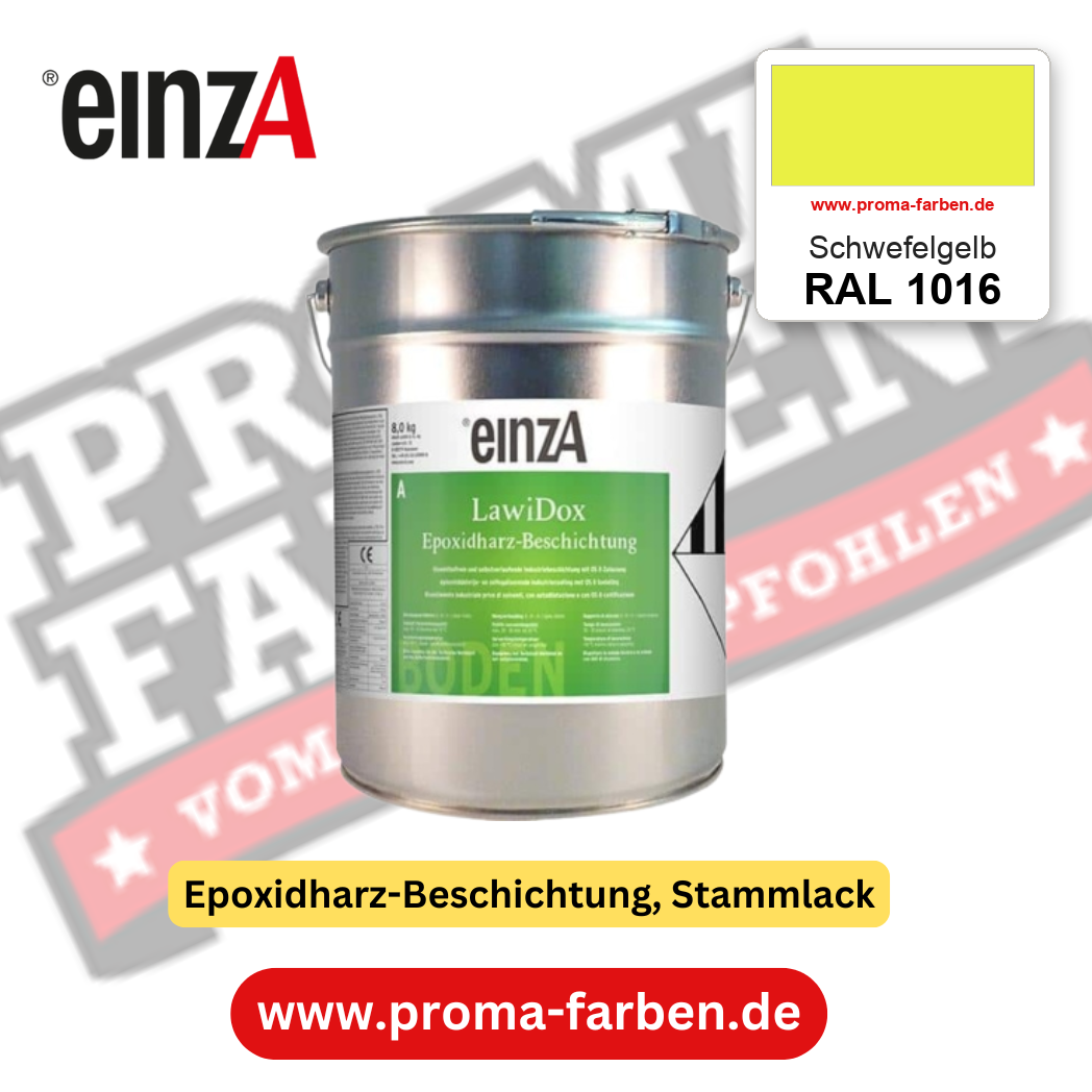 einzA LawiDox Epoxidharz-Beschichtung RAL 1016 Schwefelgelb – online kaufen bei Proma Farben