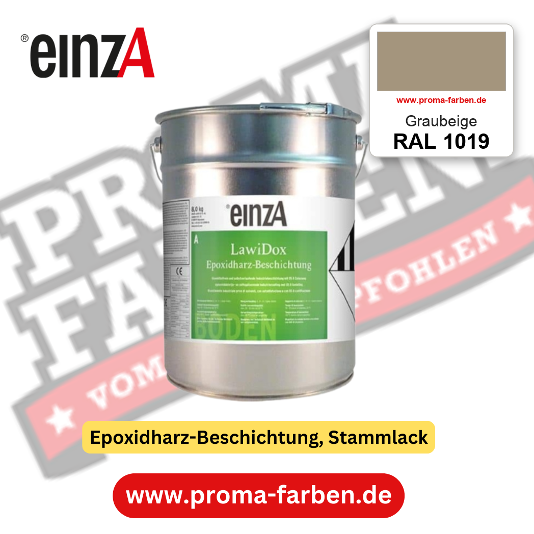 einzA LawiDox Epoxidharz-Beschichtung RAL 1019 Graubeige – online kaufen bei Proma Farben