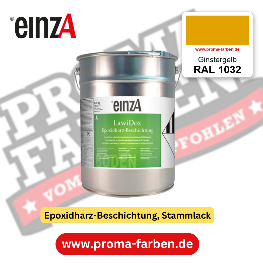 einzA LawiDox Epoxidharz-Beschichtung RAL 1032 Ginstergelb – online kaufen bei Proma Farben