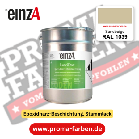 einzA LawiDox Epoxidharz-Beschichtung RAL 1039 Sandbeige – online kaufen bei Proma Farben