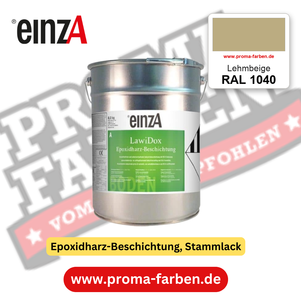 einzA LawiDox Epoxidharz-Beschichtung RAL 1040 Lehmbeige – online kaufen bei Proma Farben