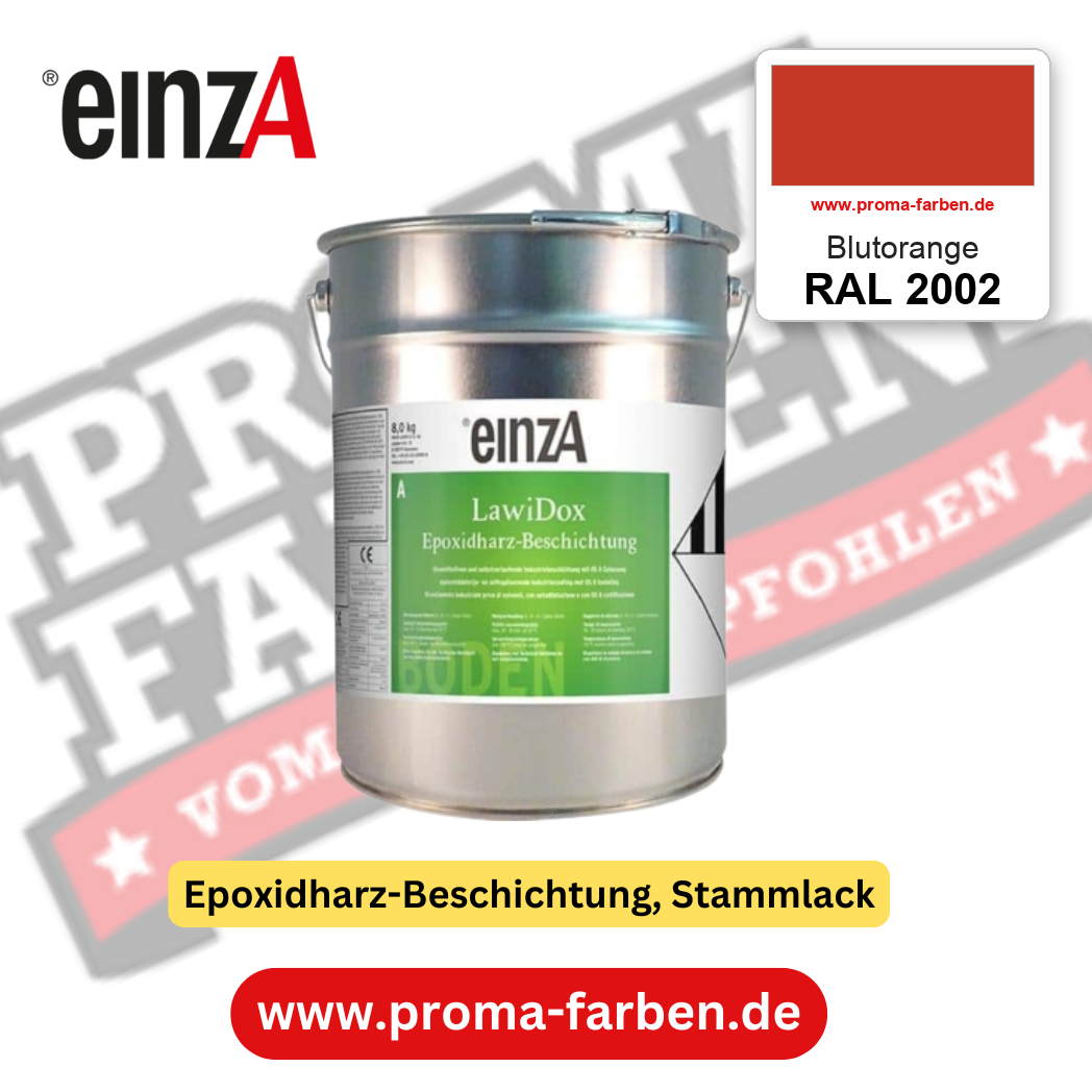 einzA LawiDox Epoxidharz-Beschichtung RAL 2002 Blutorange – online kaufen bei Proma Farben