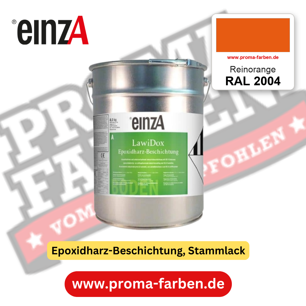 einzA LawiDox Epoxidharz-Beschichtung RAL 2004 Reinorange – online kaufen bei Proma Farben