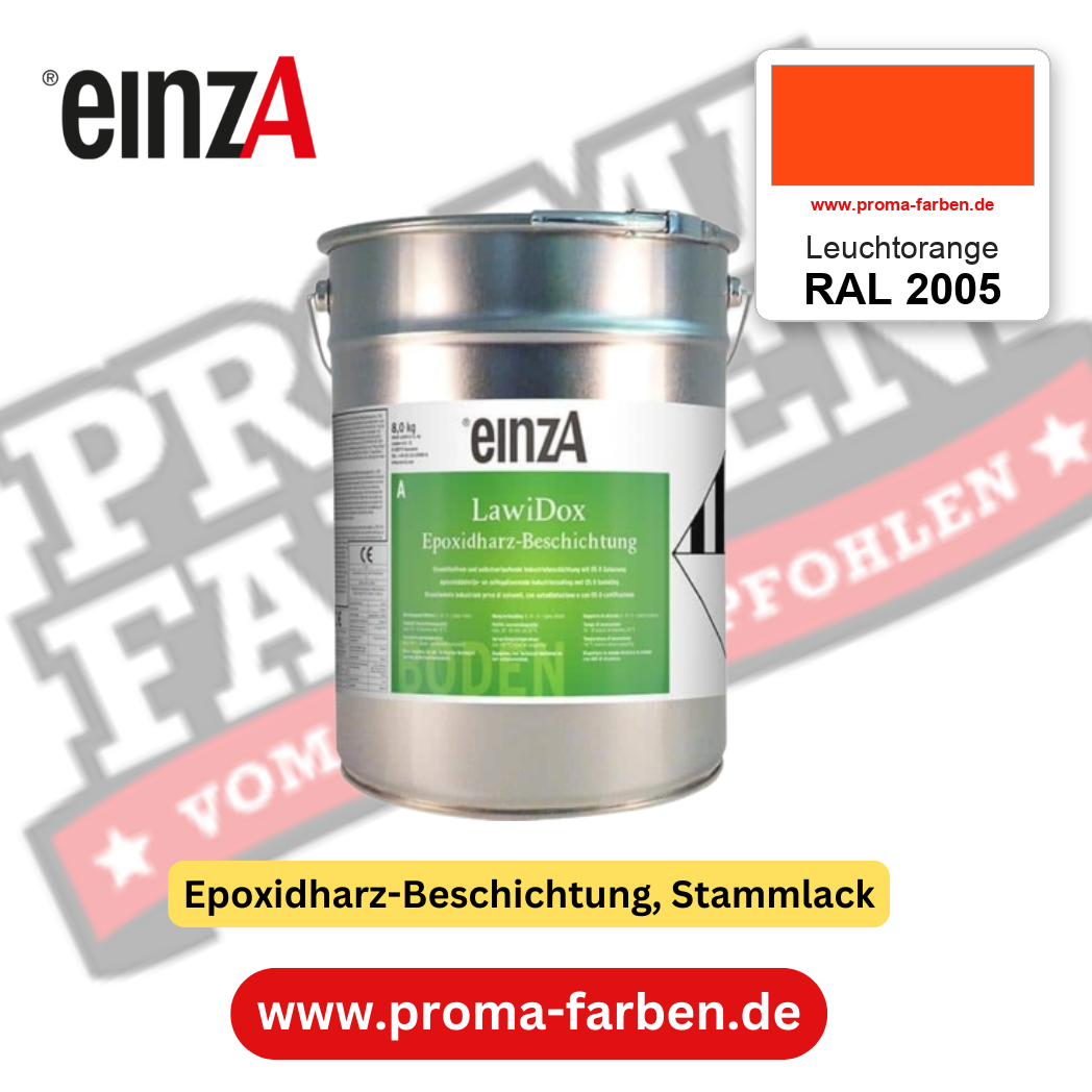 einzA LawiDox Epoxidharz-Beschichtung RAL 2005 Leuchtorange – online kaufen bei Proma Farben