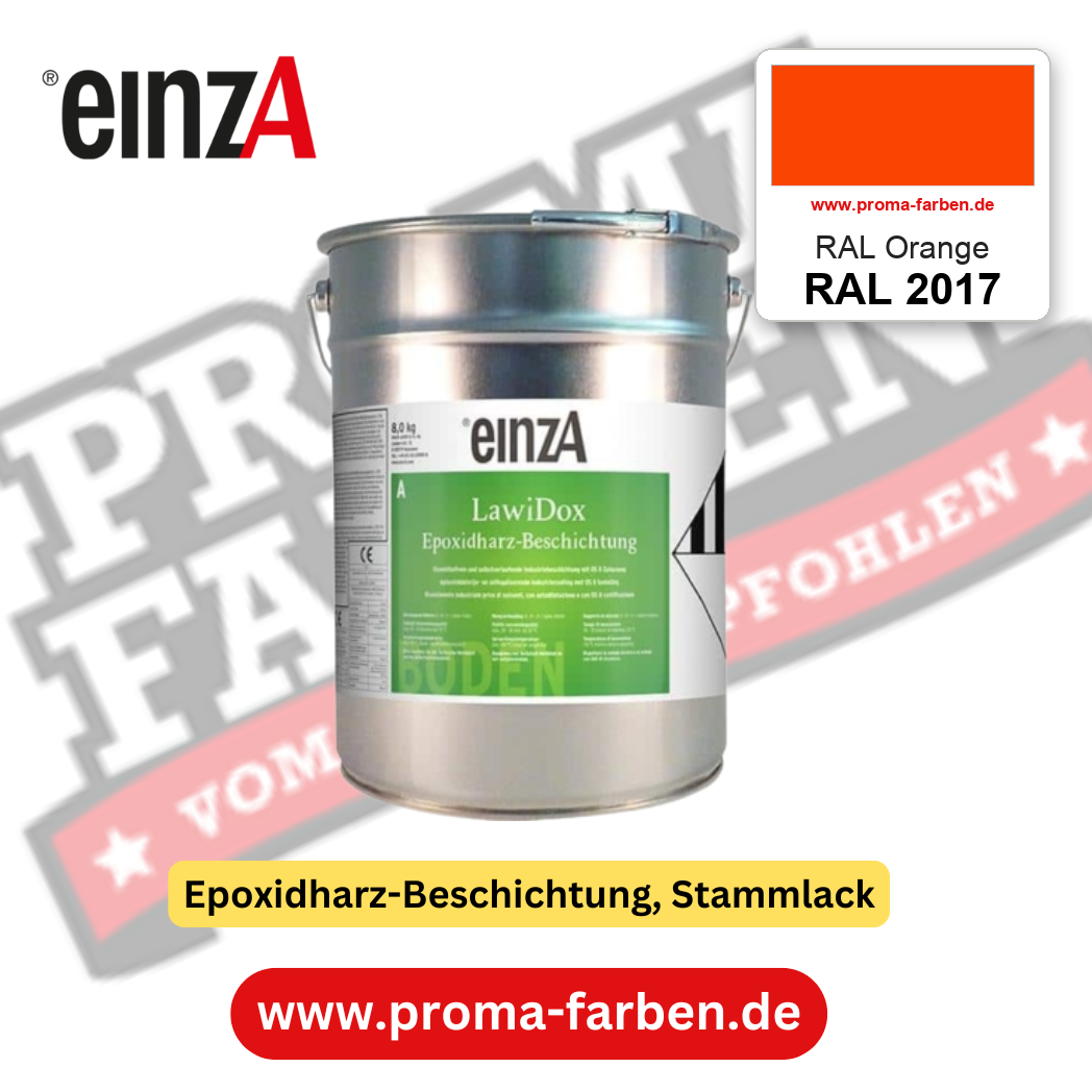 einzA LawiDox Epoxidharz-Beschichtung RAL 2017 RAL Orange – online kaufen bei Proma Farben