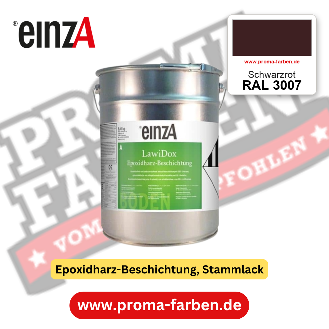einzA LawiDox Epoxidharz-Beschichtung RAL 3007 Schwarzrot – online kaufen bei Proma Farben