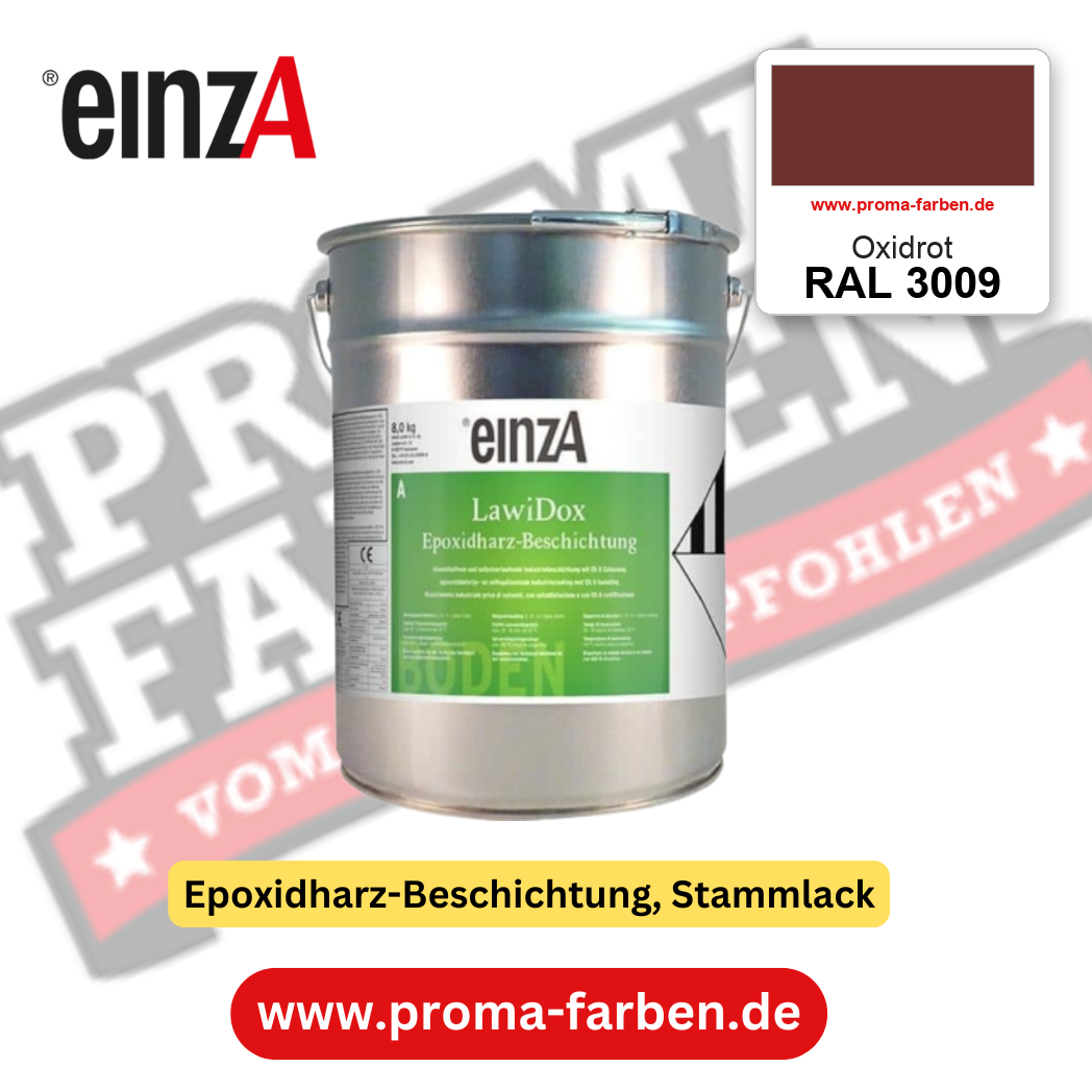 einzA LawiDox Epoxidharz-Beschichtung RAL 3009 Oxidrot – online kaufen bei Proma Farben