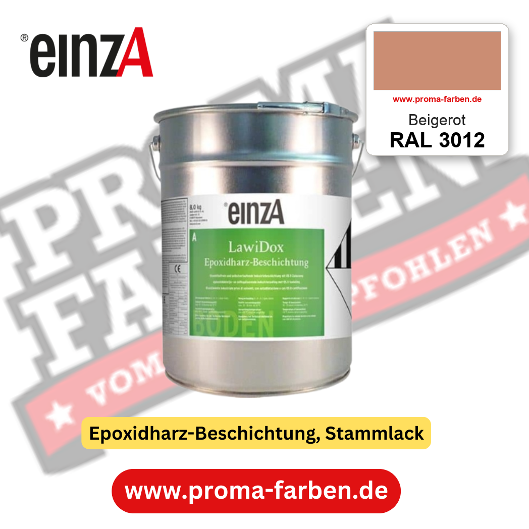 einzA LawiDox Epoxidharz-Beschichtung RAL 3012 Beigerot – online kaufen bei Proma Farben