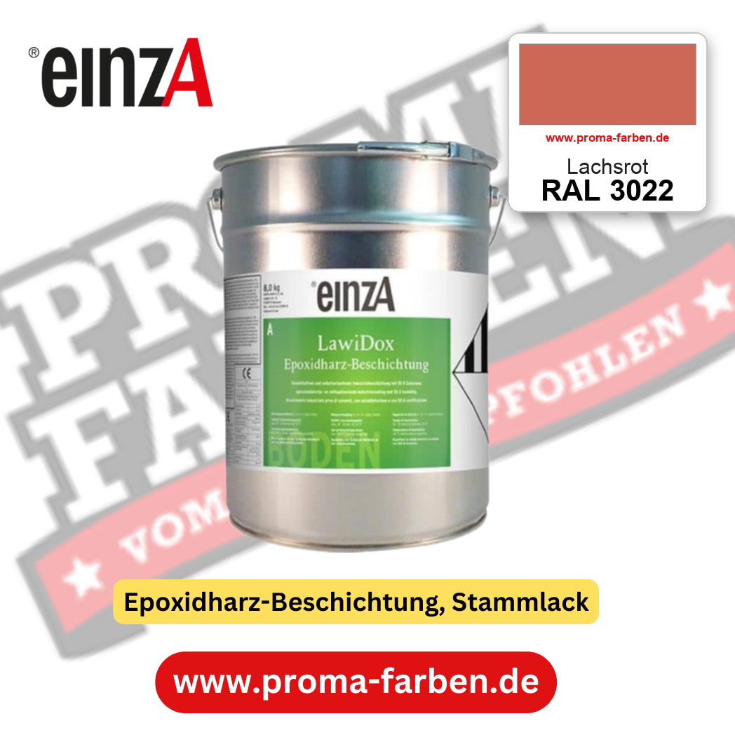 einzA LawiDox Epoxidharz-Beschichtung RAL 3022 Lachsrot – online kaufen bei Proma Farben