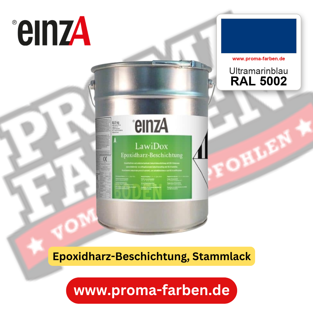 einzA LawiDox Epoxidharz-Beschichtung RAL 5002 Ultramarinblau – online kaufen bei Proma Farben