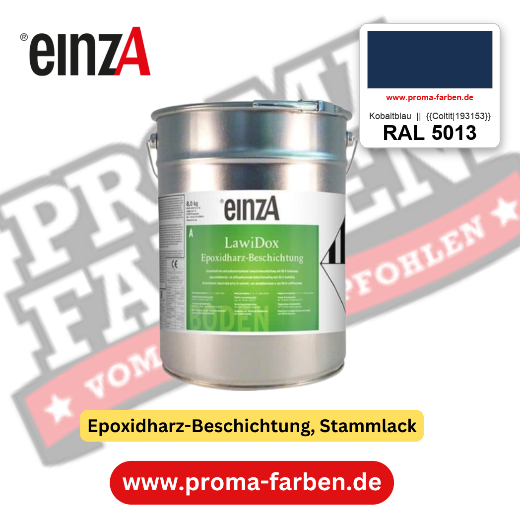 einzA LawiDox Epoxidharz-Beschichtung RAL 5013 Kobaltblau || {{Coltit|193153}} – online kaufen bei Proma Farben