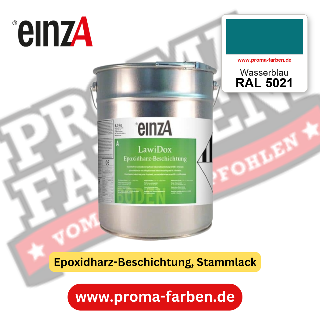 einzA LawiDox Epoxidharz-Beschichtung RAL 5021 Wasserblau – online kaufen bei Proma Farben