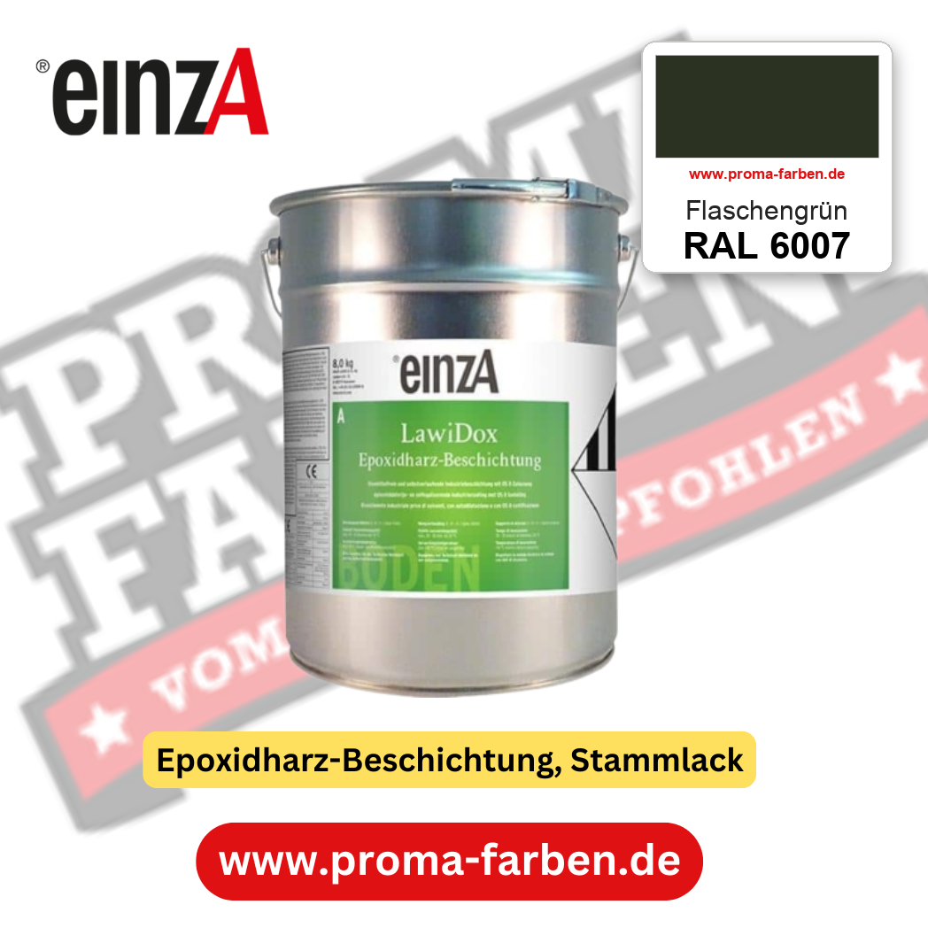einzA LawiDox Epoxidharz-Beschichtung RAL 6007 Flaschengrün – online kaufen bei Proma Farben