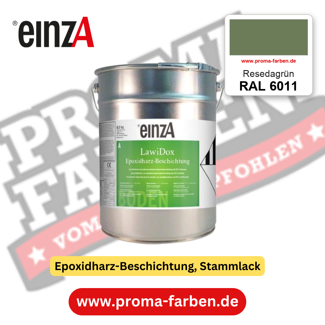 einzA LawiDox Epoxidharz-Beschichtung RAL 6011 Resedagrün – online kaufen bei Proma Farben