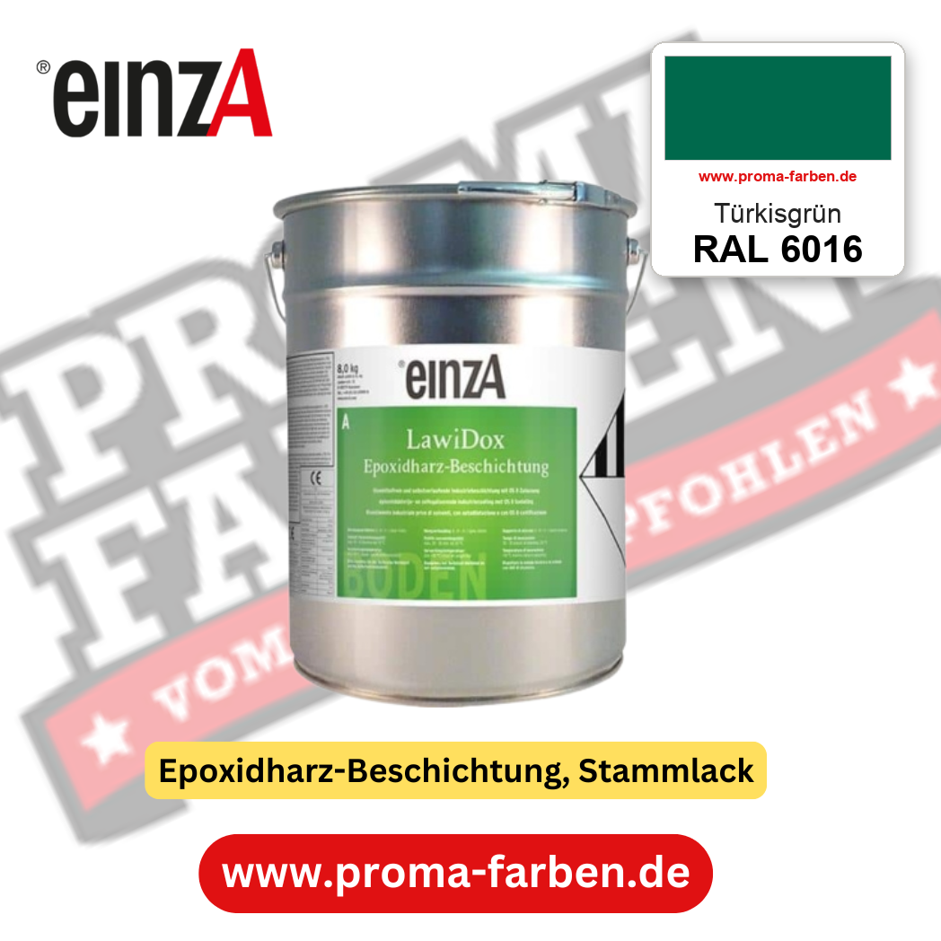 einzA LawiDox Epoxidharz-Beschichtung RAL 6016 Türkisgrün – online kaufen bei Proma Farben