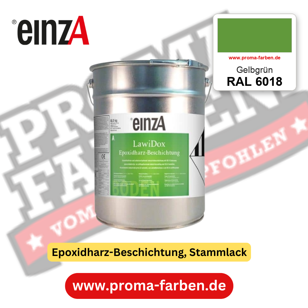 einzA LawiDox Epoxidharz-Beschichtung RAL 6018 Gelbgrün – online kaufen bei Proma Farben