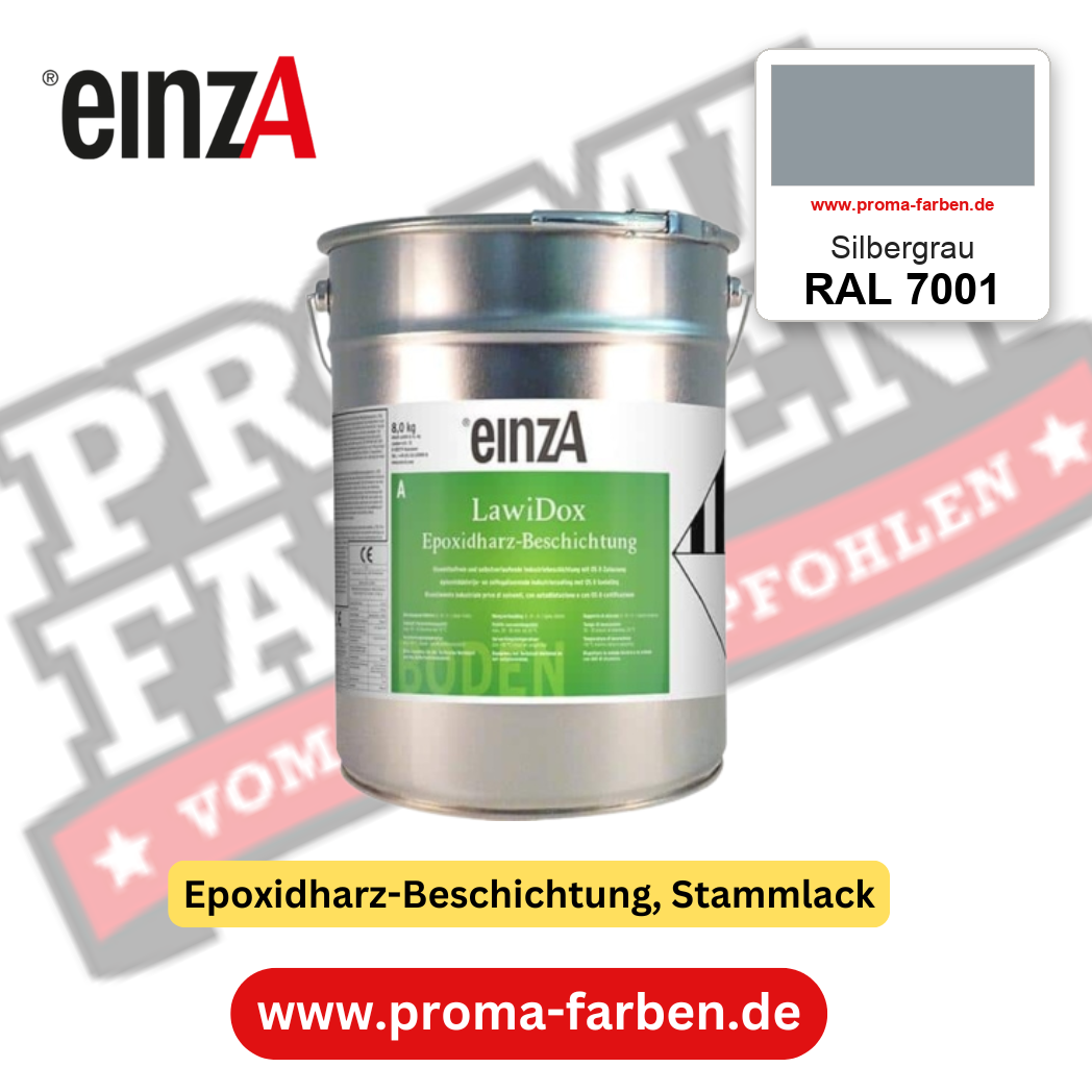 einzA LawiDox Epoxidharz-Beschichtung RAL 7001 Silbergrau – online kaufen bei Proma Farben