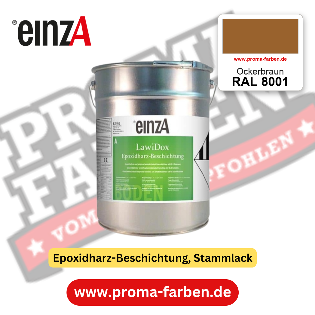 einzA LawiDox Epoxidharz-Beschichtung RAL 8001 Ockerbraun – online kaufen bei Proma Farben