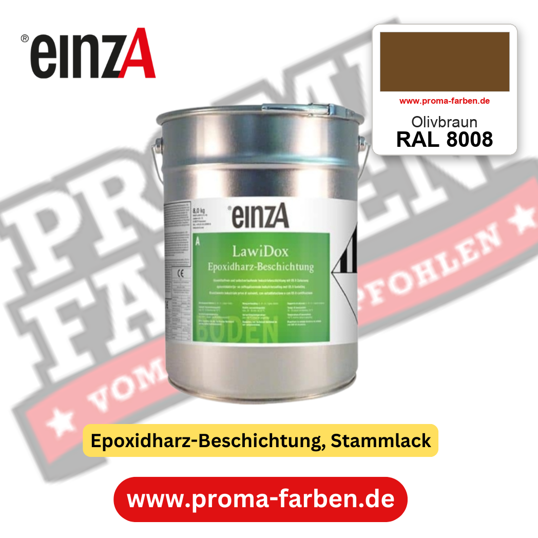 einzA LawiDox Epoxidharz-Beschichtung RAL 8008 Olivbraun – online kaufen bei Proma Farben