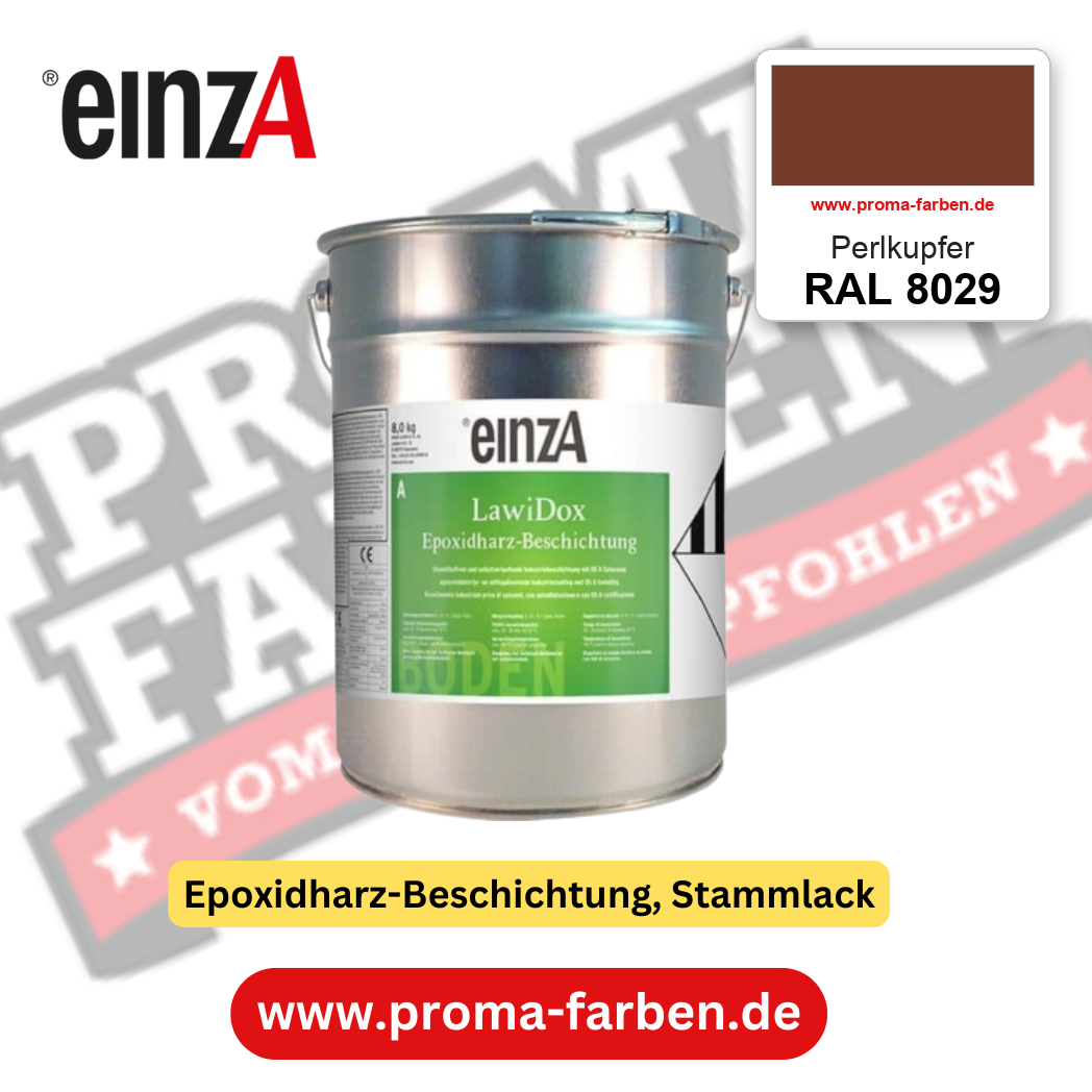einzA LawiDox Epoxidharz-Beschichtung RAL 8029 Perlkupfer – online kaufen bei Proma Farben