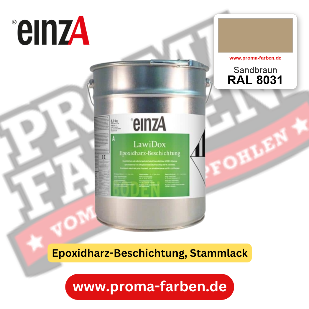 einzA LawiDox Epoxidharz-Beschichtung RAL 8031 Sandbraun – online kaufen bei Proma Farben