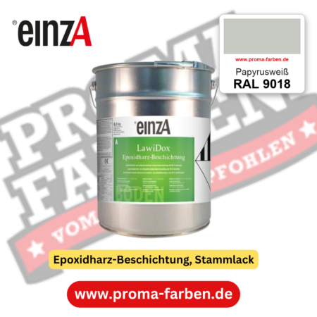 einzA LawiDox Epoxidharz-Beschichtung RAL 9018 Papyrusweiß – online kaufen bei Proma Farben