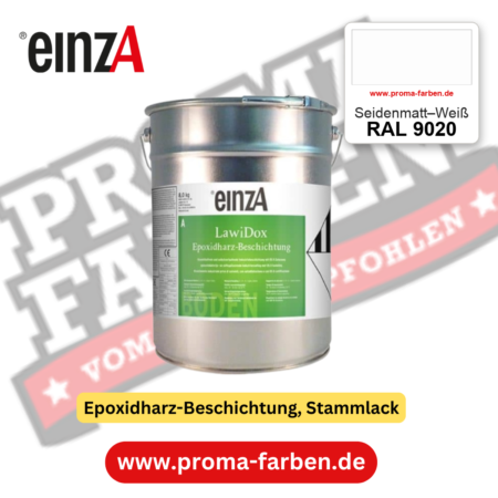 einzA LawiDox Epoxidharz-Beschichtung RAL 9020 Seidenmatt–Weiß – online kaufen bei Proma Farben