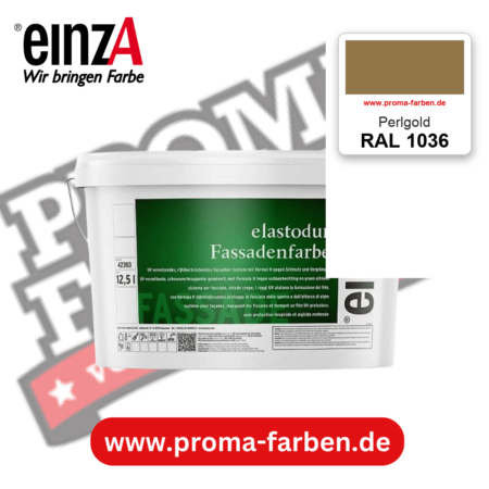 einzA elastodur Fassadenfarbe RAL 1036 Perlgold – online kaufen bei Proma Farben