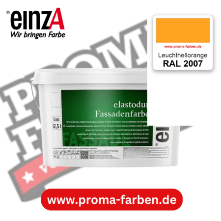 einzA elastodur Fassadenfarbe RAL 2007 Leuchthellorange – online kaufen bei Proma Farben