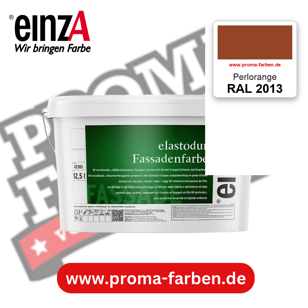 einzA elastodur Fassadenfarbe RAL 2013 Perlorange – online kaufen bei Proma Farben